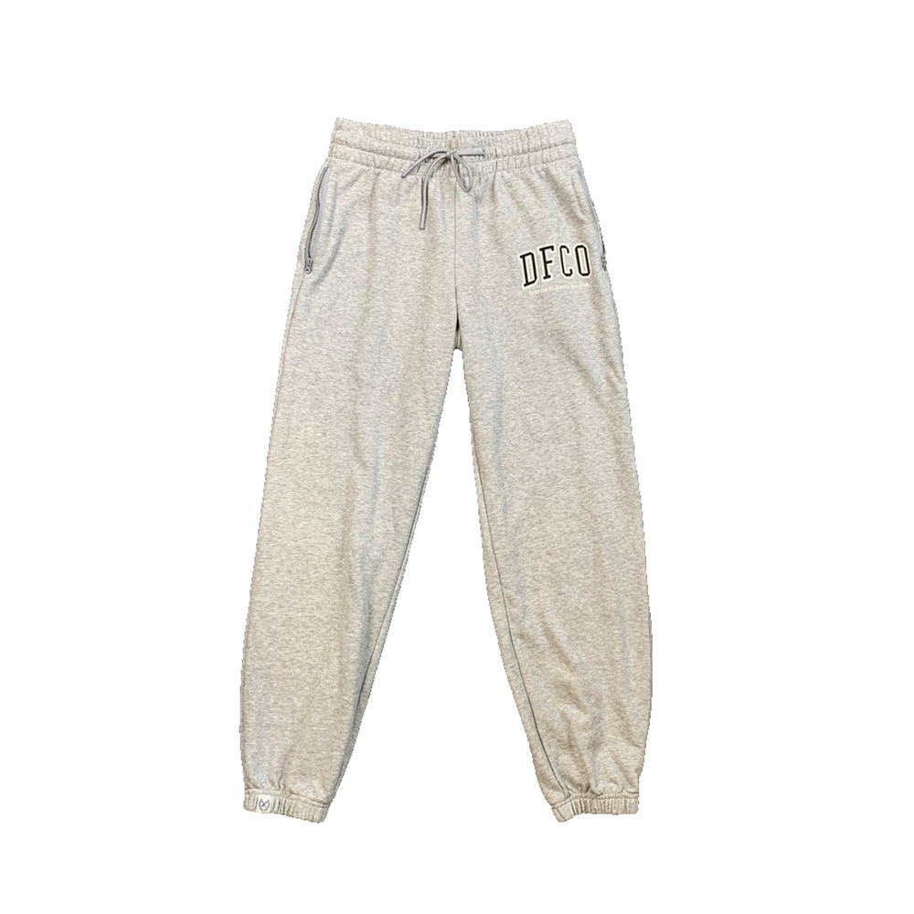 Dixxon Sweatpants Womens S Small Gray DFCO Heathered Drawstring Fleece Joggers